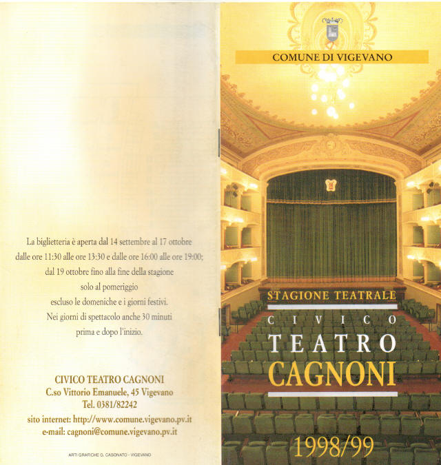 Cagnoni Vigevano Stagione 1998-1999